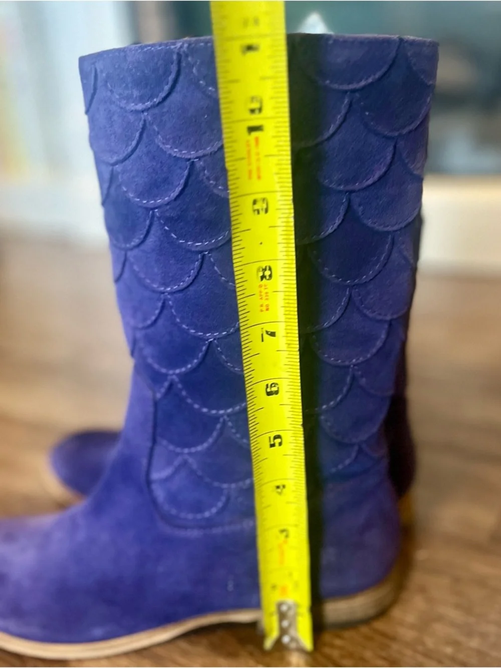 LUCKY Purple Suede Afina Mermaid Vintage Boho Festival Boots 8.5 - Picture 11 of 14